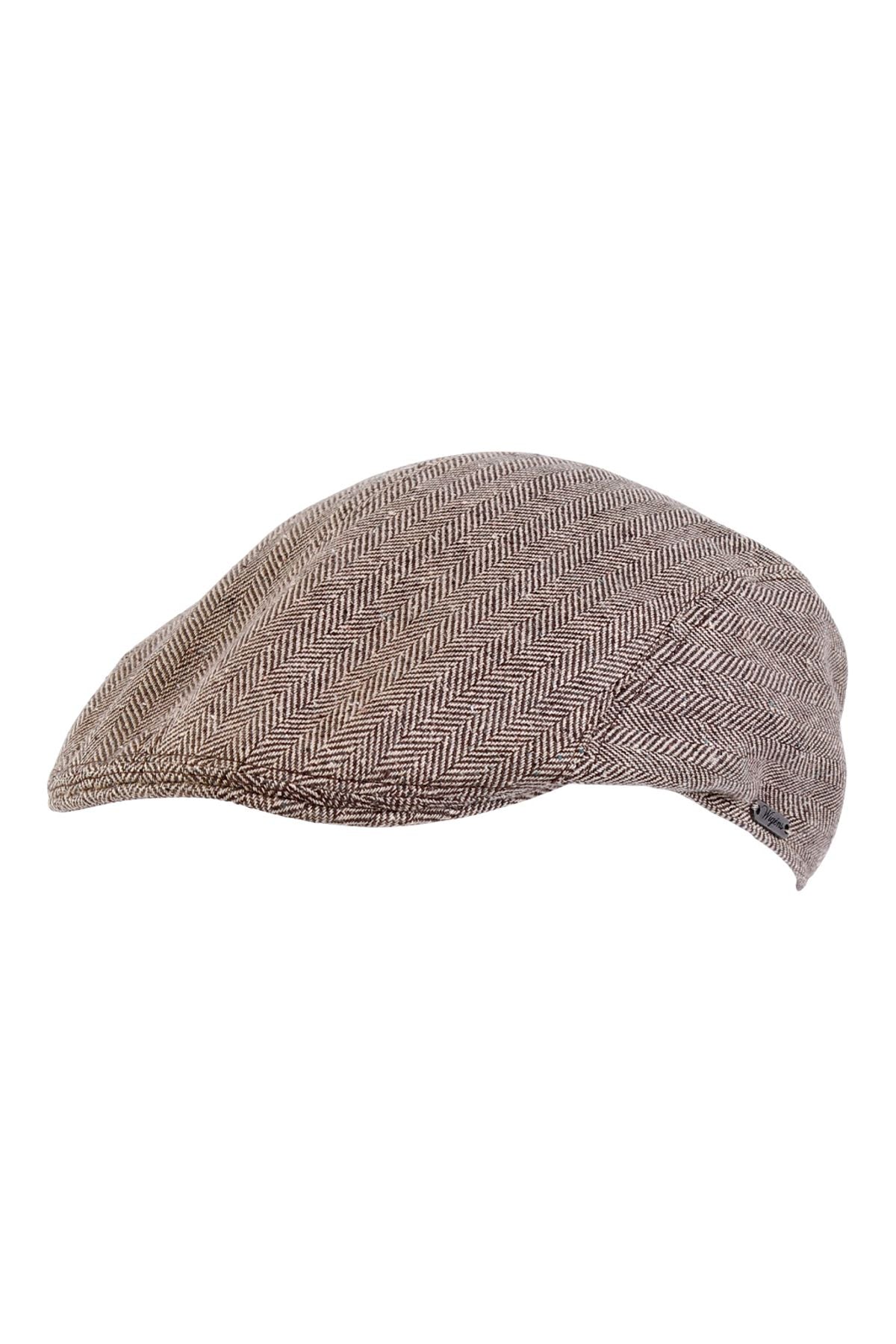 Ivy Modern Cap in Silk and Cotton Herringbone Donegal (Choice of Colors) by Wigens