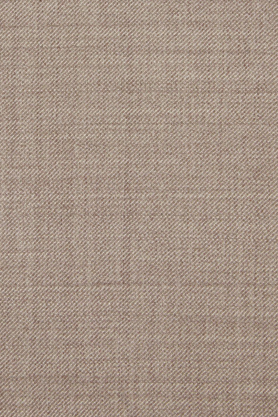 Super 110s Vitale Barberis Canonico Italian Luxury 4 Harness Wool Serge Flat Front Trouser in Tan Mix (Choice of Fits) by 6 East by Ballin