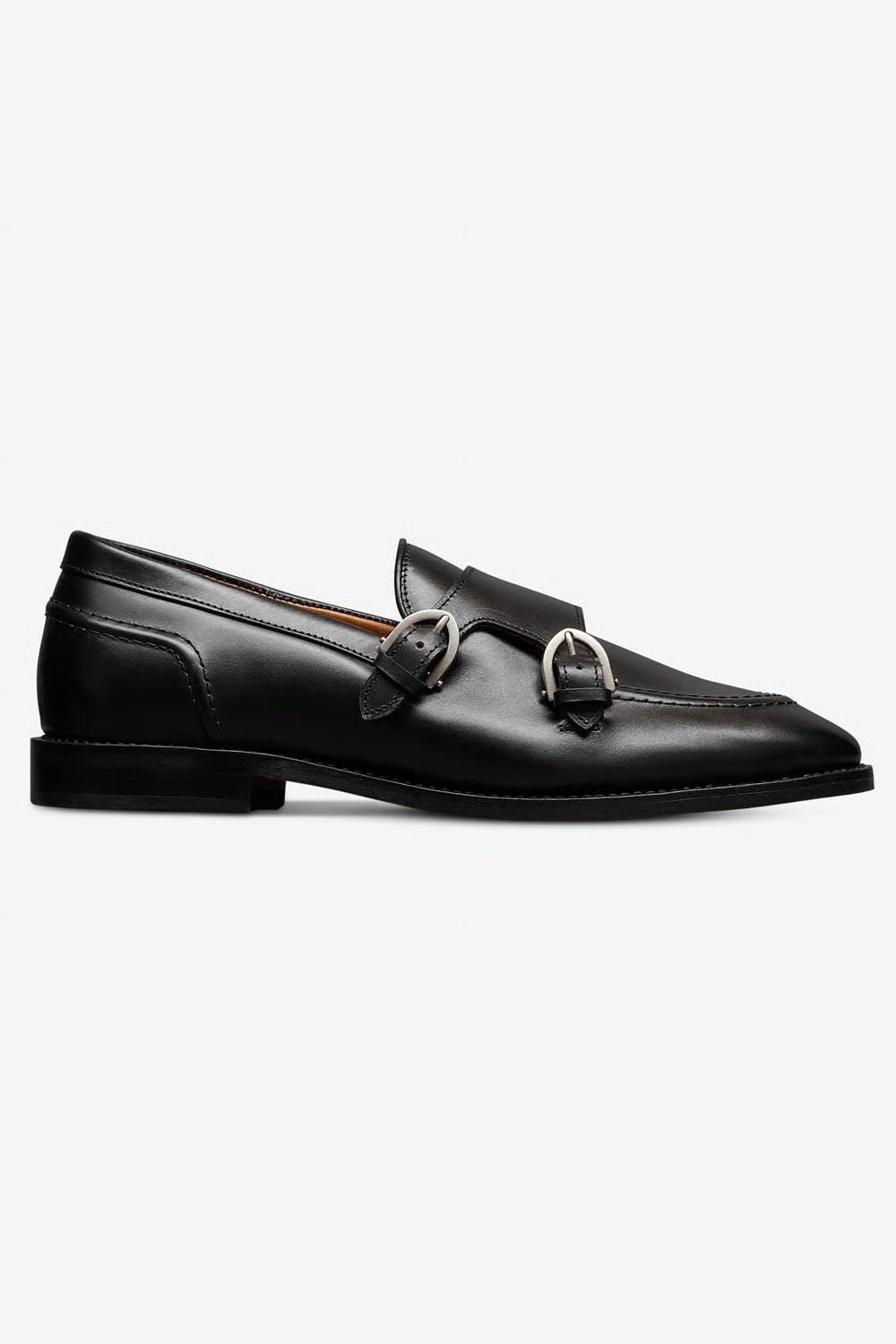 Randolph Monk Strap Dress Shoe in Black Leather by Allen Edmonds