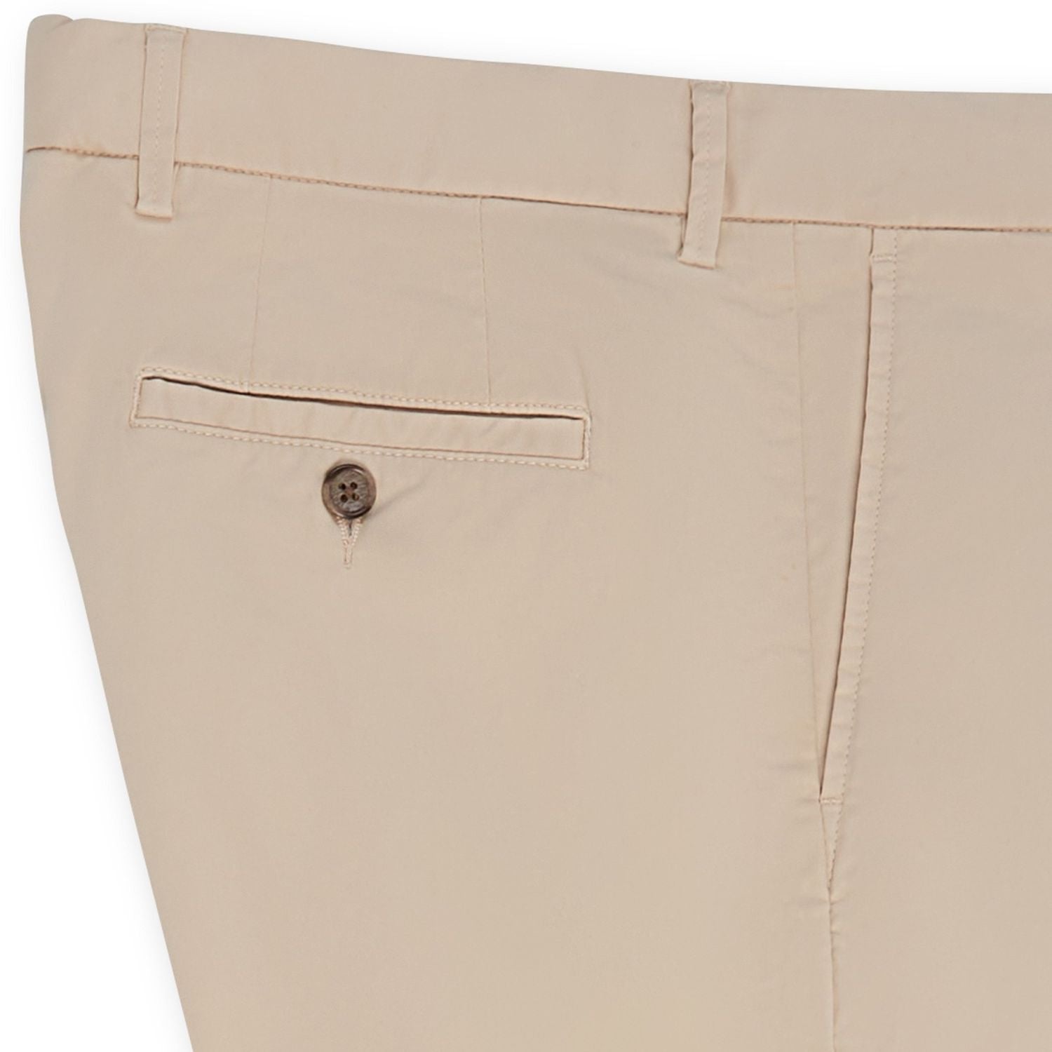 Microsanded Stretch Twill Shorts in Khaki by Scott Barber