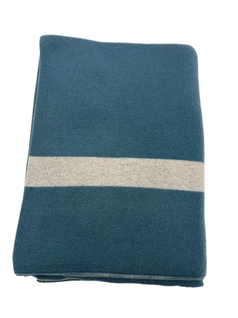 100% Cashmere Homestead Knit Throw (Choice of Colors) by Alashan Cashmere