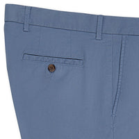 Cotton and Silk Luxe Sateen Shorts in Country Blue by Scott Barber