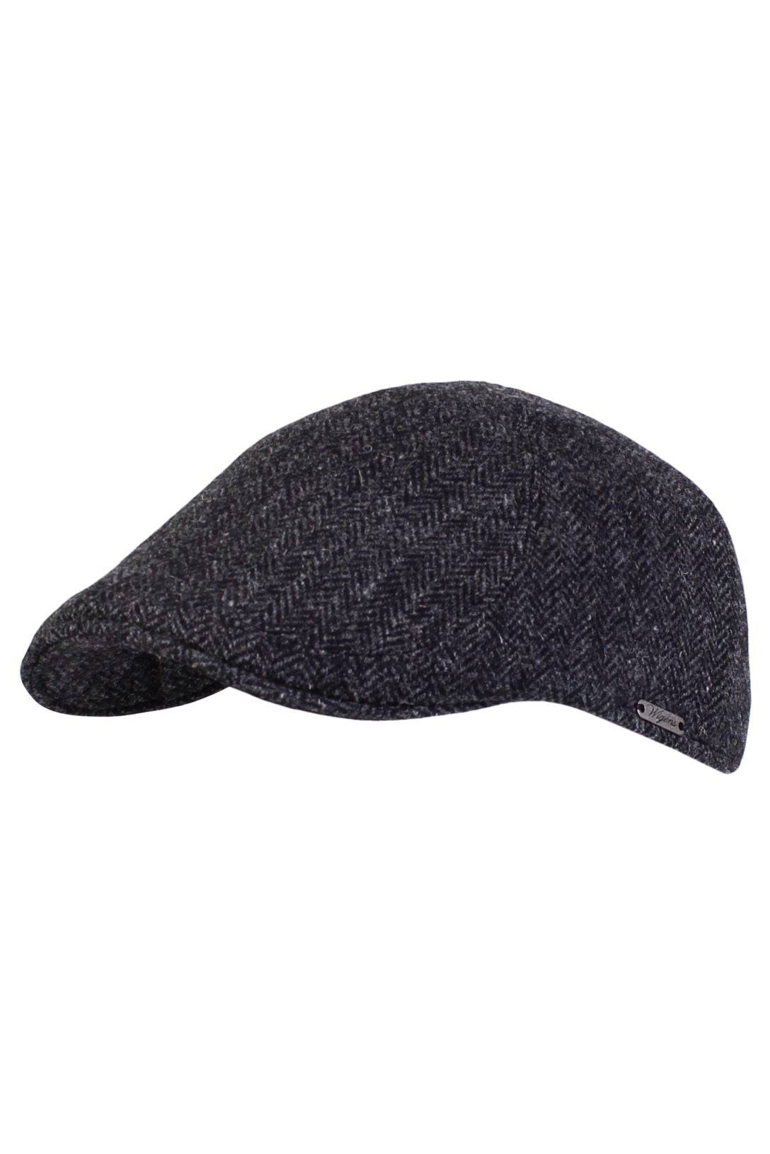 Pub Cap in Shetland Herringbone Wool (Choice of Colors) by Wigens