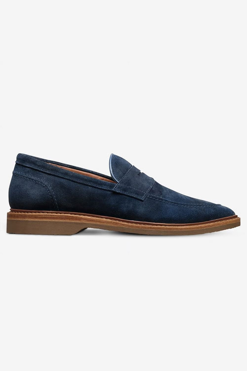 Randolph Verse Penny Loafer in Navy Suede by Allen Edmonds