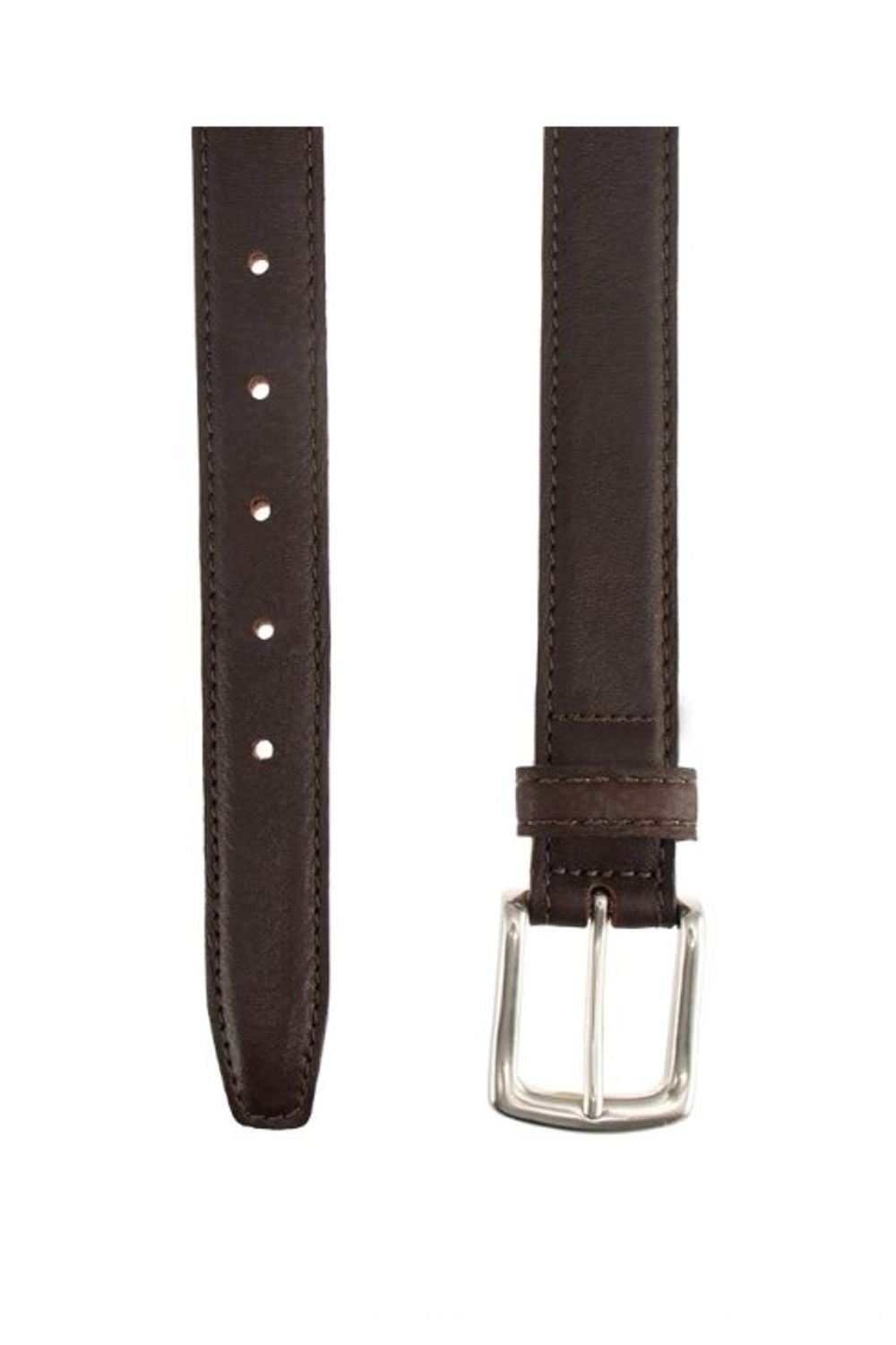 Torrence Deerskin Dress Belt in Chestnut by T.B. Phelps