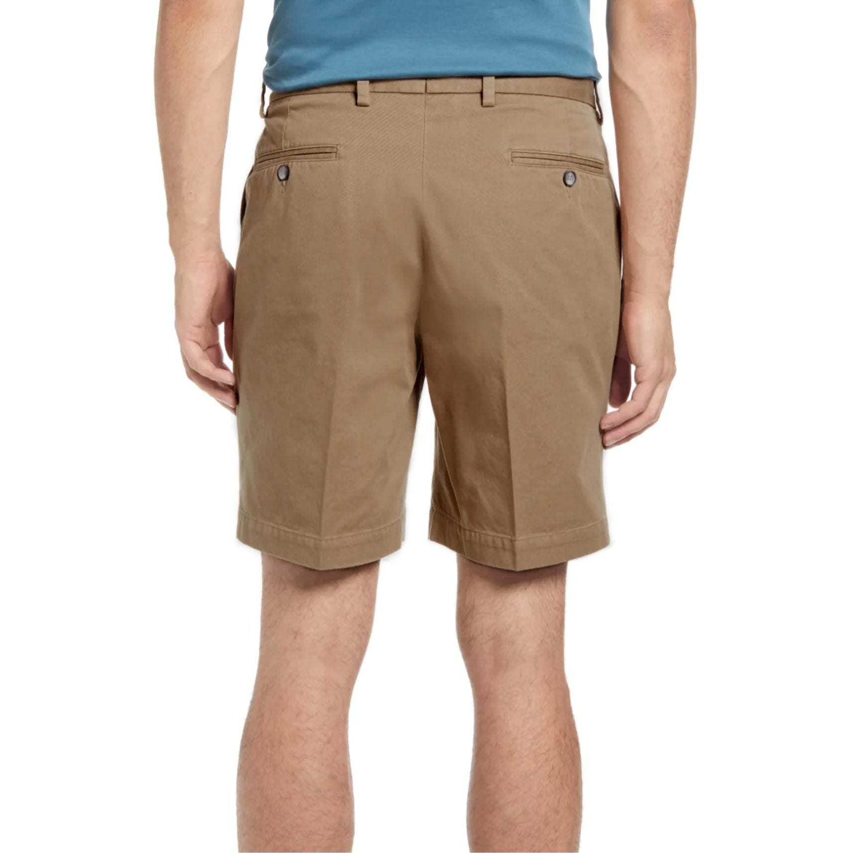 Washed Khaki Shorts in British Tan (Oak9 Double Reverse Pleat) by Charleston Khakis