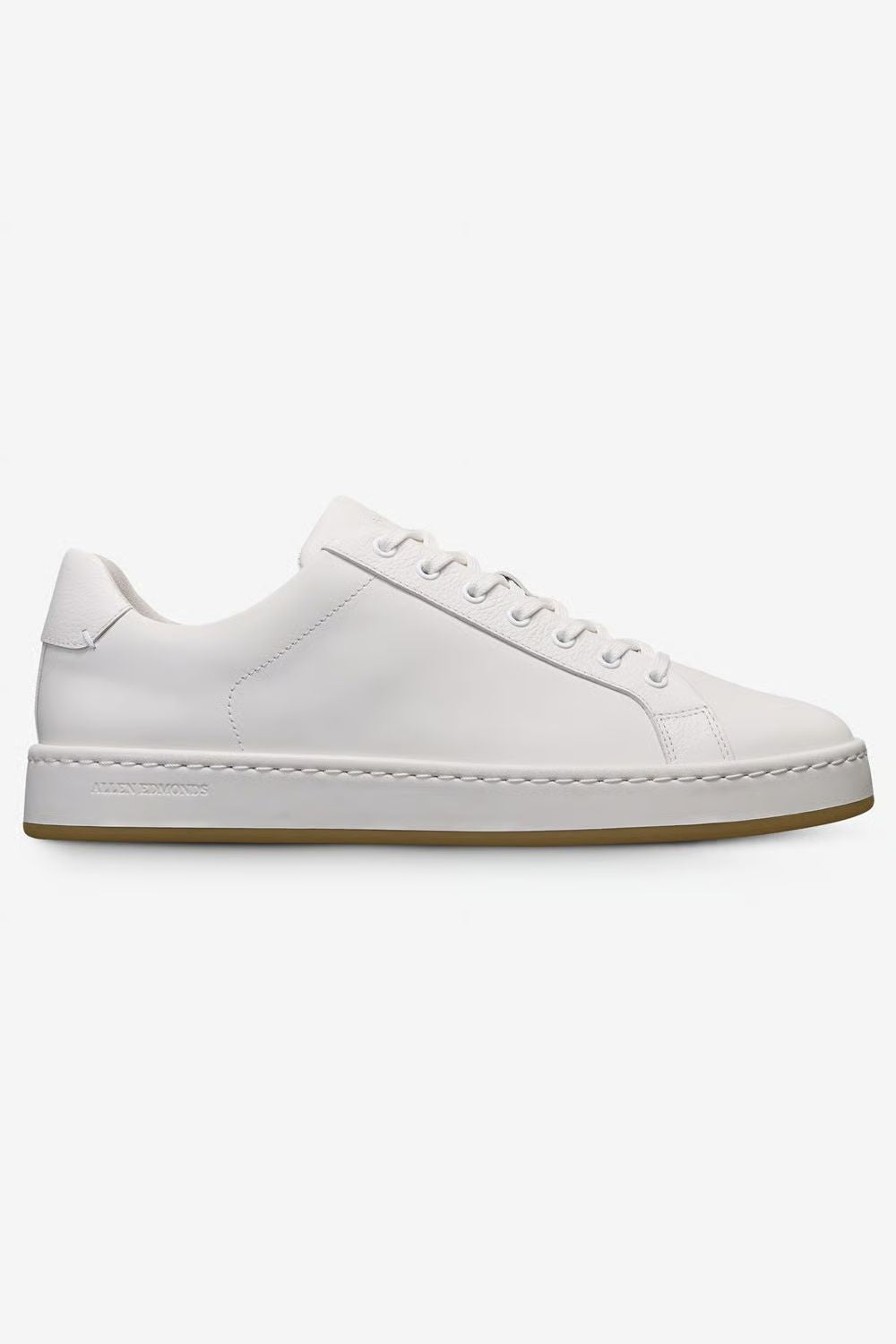 Barnes Lace-Up Sneaker in White Leather by Allen Edmonds
