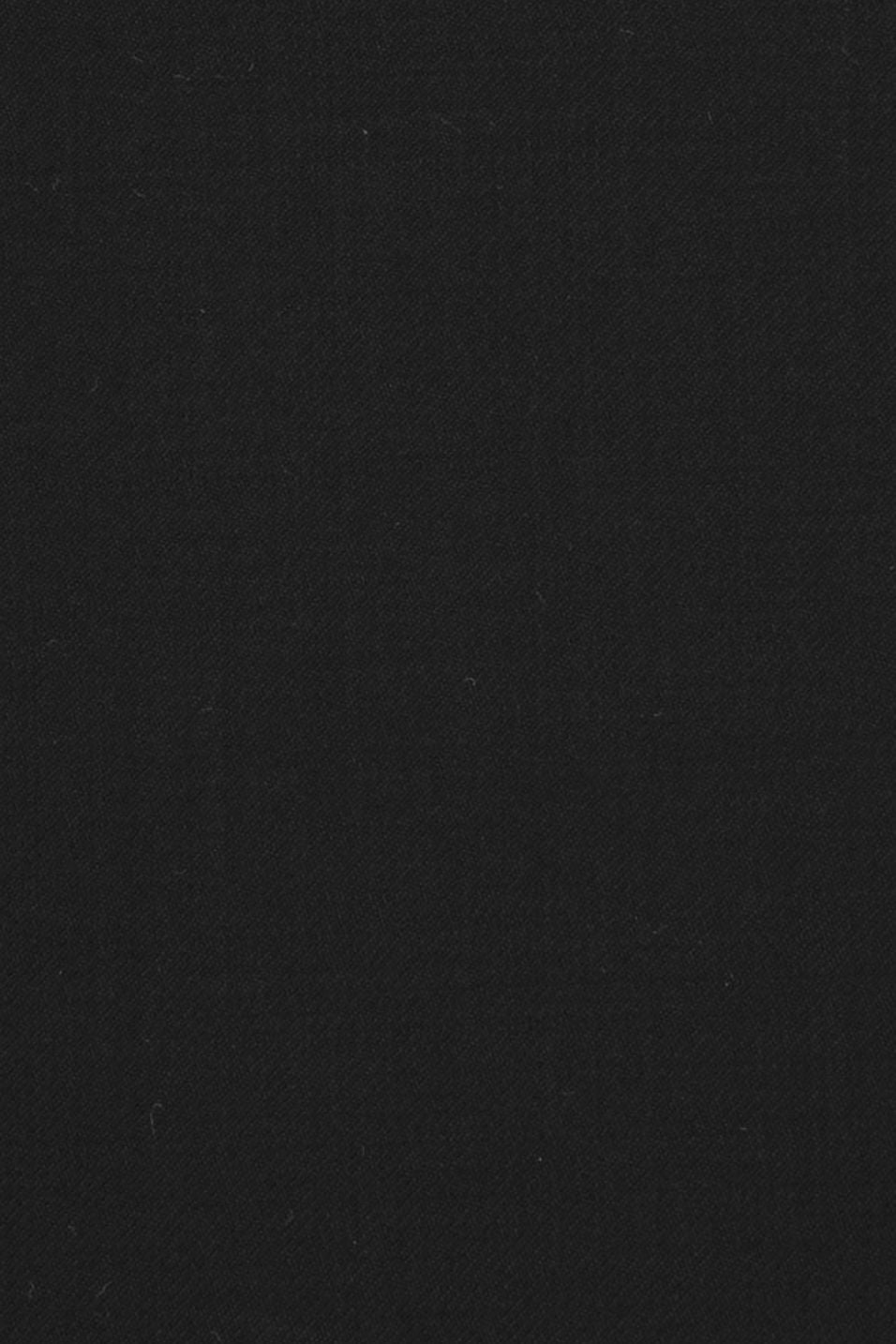 Super 110s Vitale Barberis Canonico Italian Luxury 4 Harness Wool Serge Flat Front Trouser in Black (Choice of Fits) by 6 East by Ballin