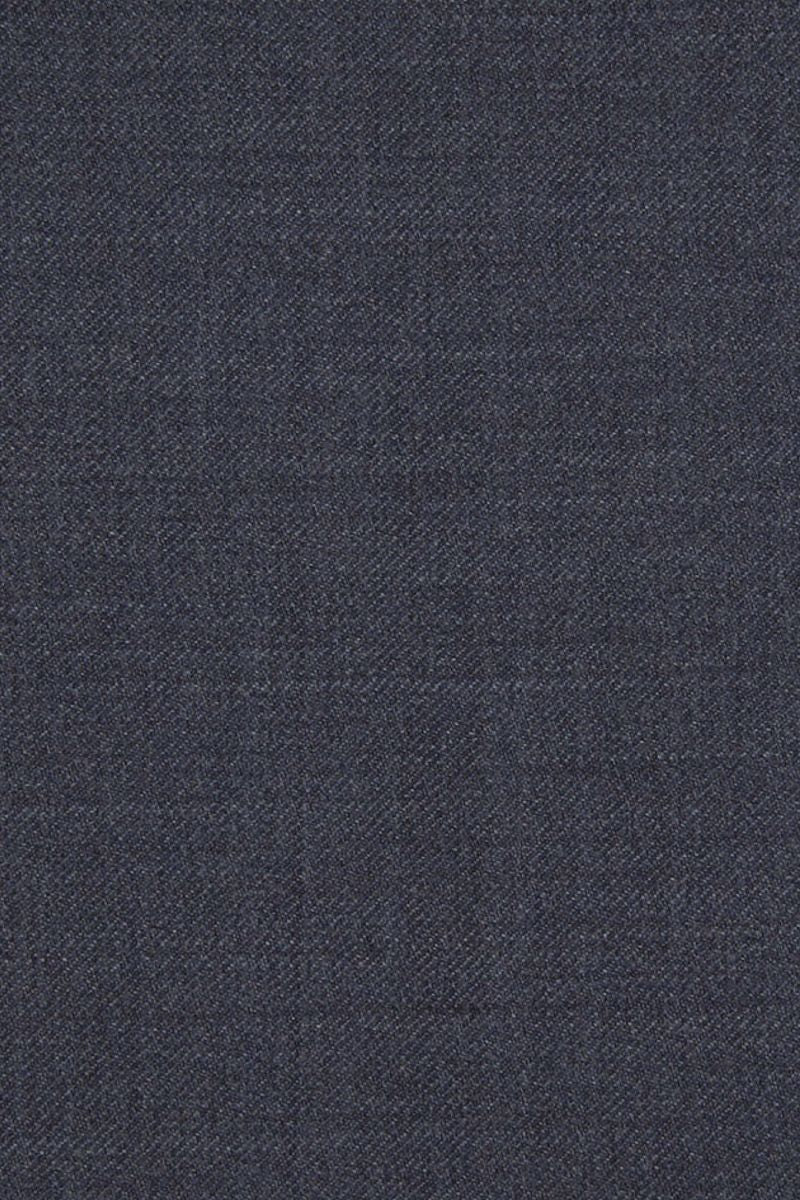Super 110s Vitale Barberis Canonico Italian Luxury 4 Harness Wool Serge Flat Front Trouser in Blue Mix (Choice of Fits) by 6 East by Ballin