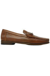 Snaffle II Calfskin Bit Loafer in Pecan by Alan Payne Footwear