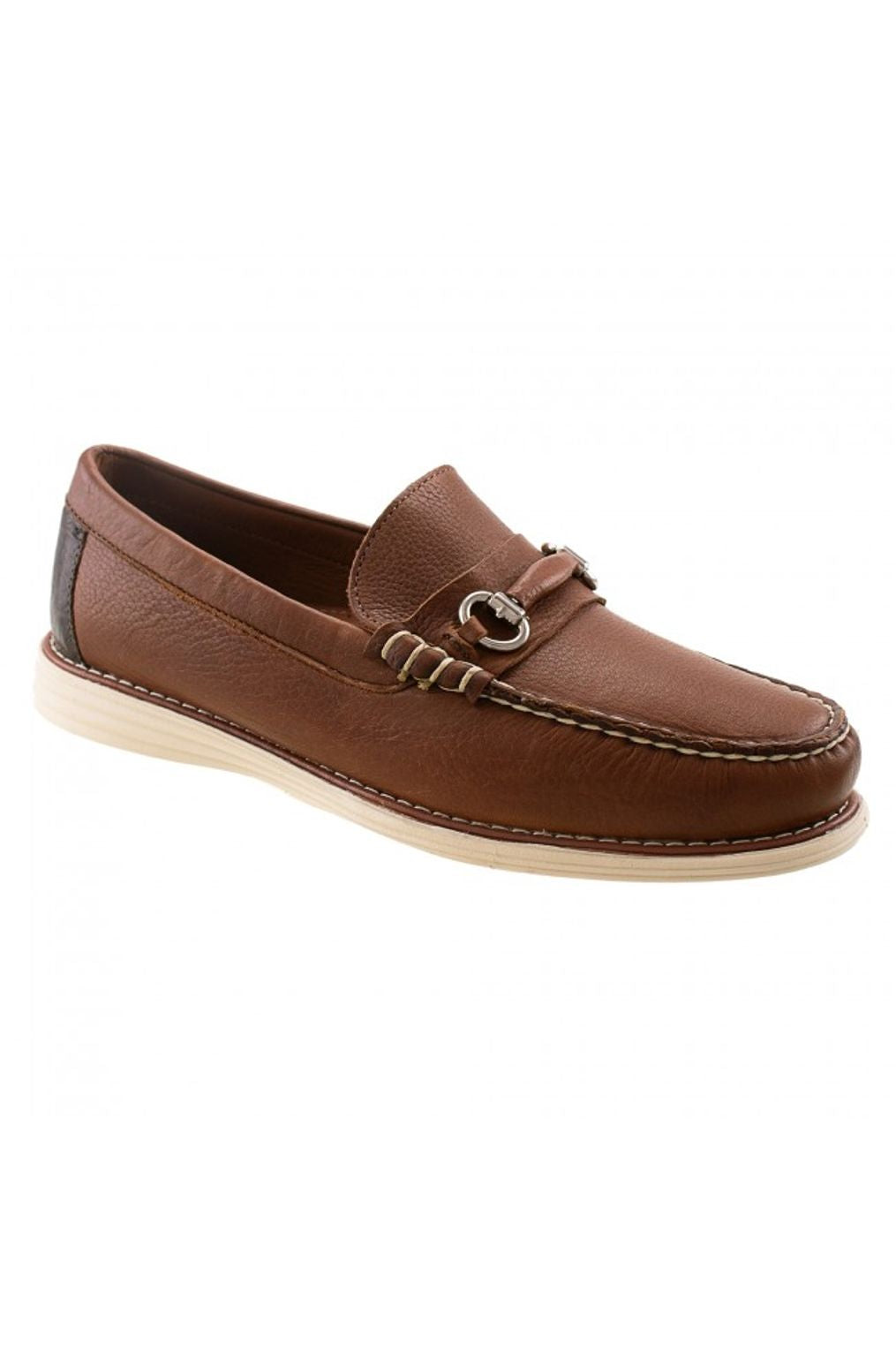 Freeport Interchangeable 'Bridge Bits®' Hybrid Loafer in Gridiron Brown Leather by T.B. Phelps