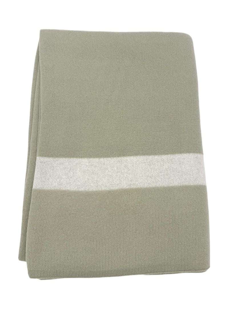 100% Cashmere Homestead Knit Throw (Choice of Colors) by Alashan Cashmere