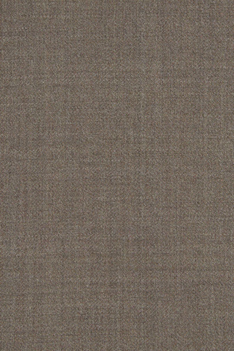 Super 110s Vitale Barberis Canonico Italian Luxury 4 Harness Wool Serge Flat Front Trouser in Wood (Choice of Fits) by 6 East by Ballin