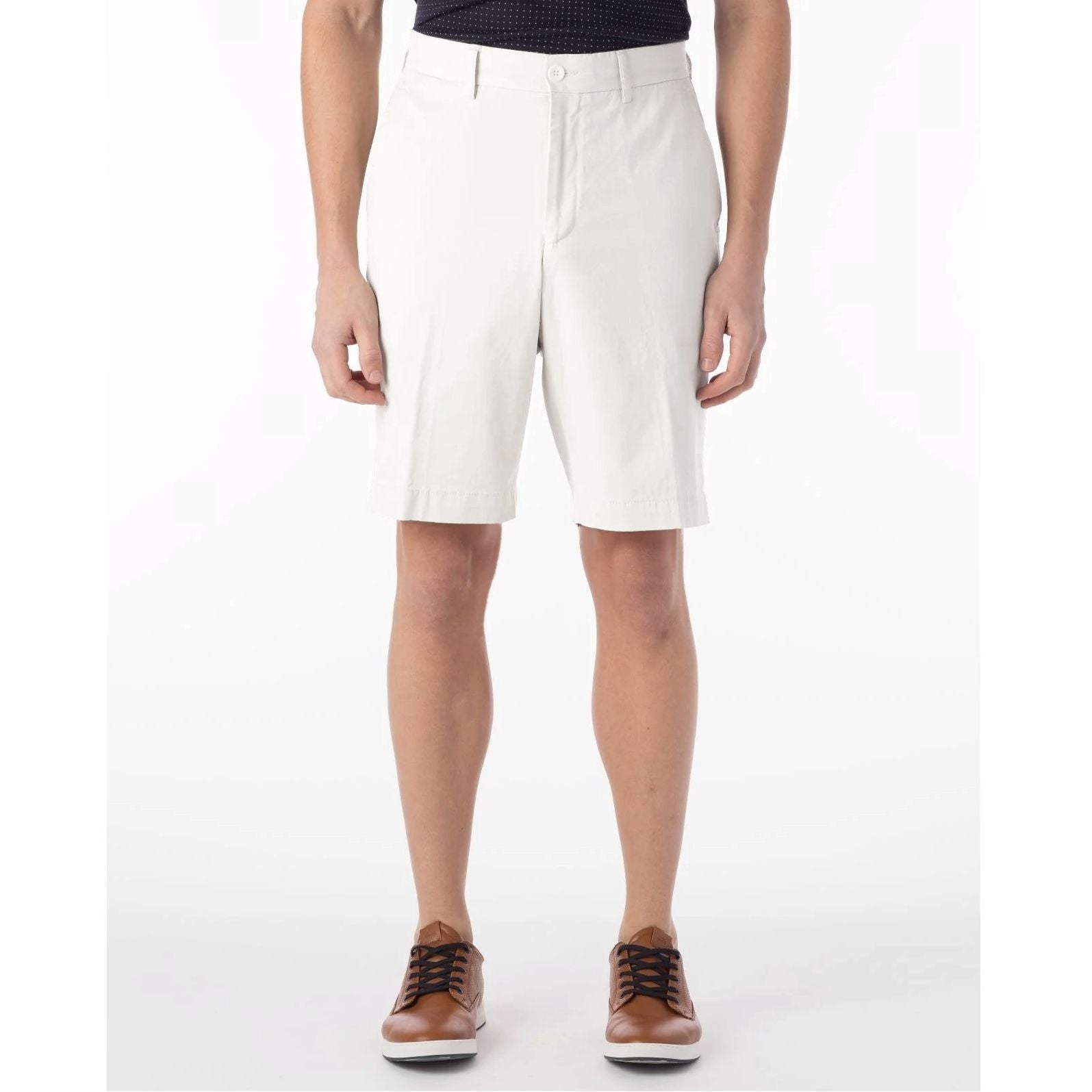 Pima Twill True Khaki Shorts in White by Ballin