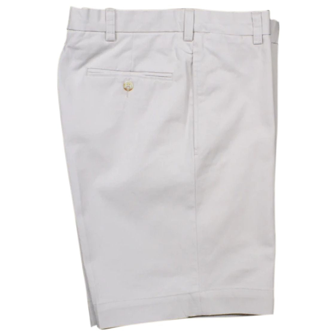 Washed Khaki Shorts in Stone (Sumpter9 Flat Front) by Charleston Khakis