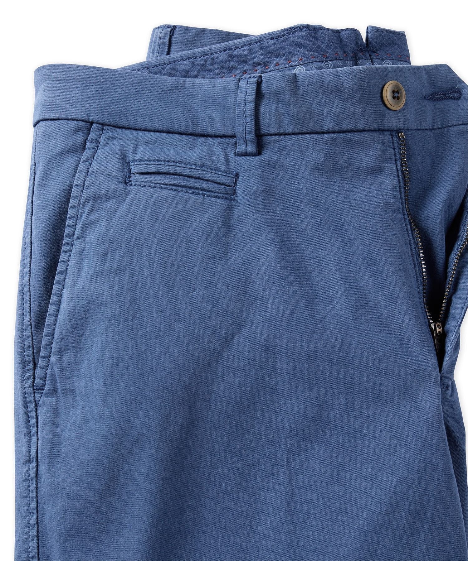 Broken Twill Stretch Cotton Shorts in True Navy (Drummond Traditional Fit) by Ballin