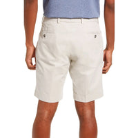 Washed Poplin Shorts in Stone (Sumpter9 Flat Front) by Charleston Khakis