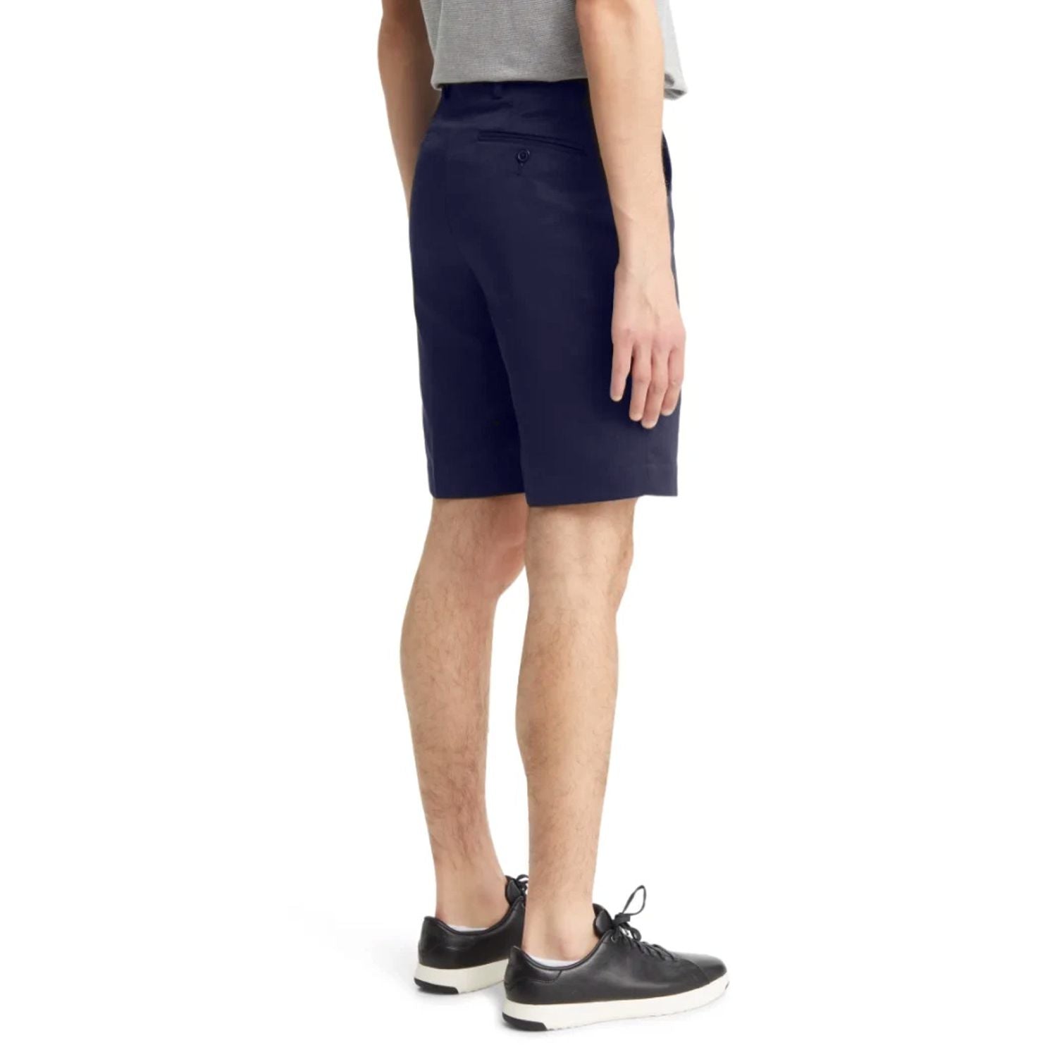 Microfiber Performance Golf Shorts in Navy (Hampton9 Plain Front) by Berle