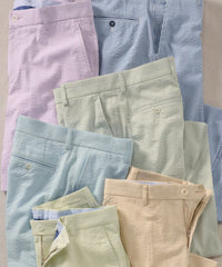 Seersucker Shorts in Choice of Colors (College Modern Fit - 8" Inseam) by Ballin
