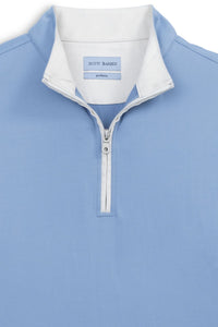 Performance Quarter-Zip Pullover in Blue by Scott Barber