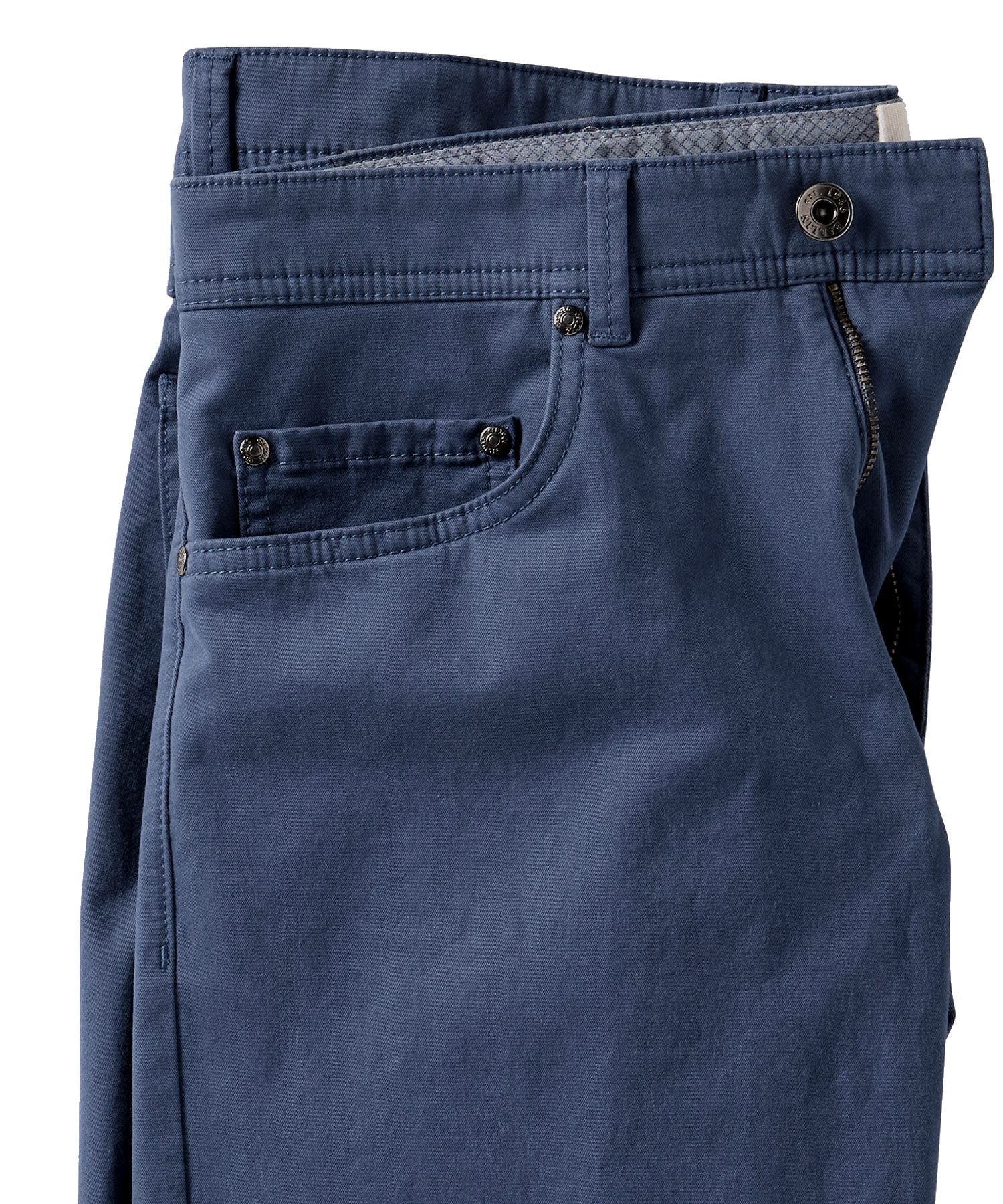 Perma Color Pima Twill 5-Pocket Pants in Cadet Blue, Size 35 (Crescent Modern Fit) by Ballin