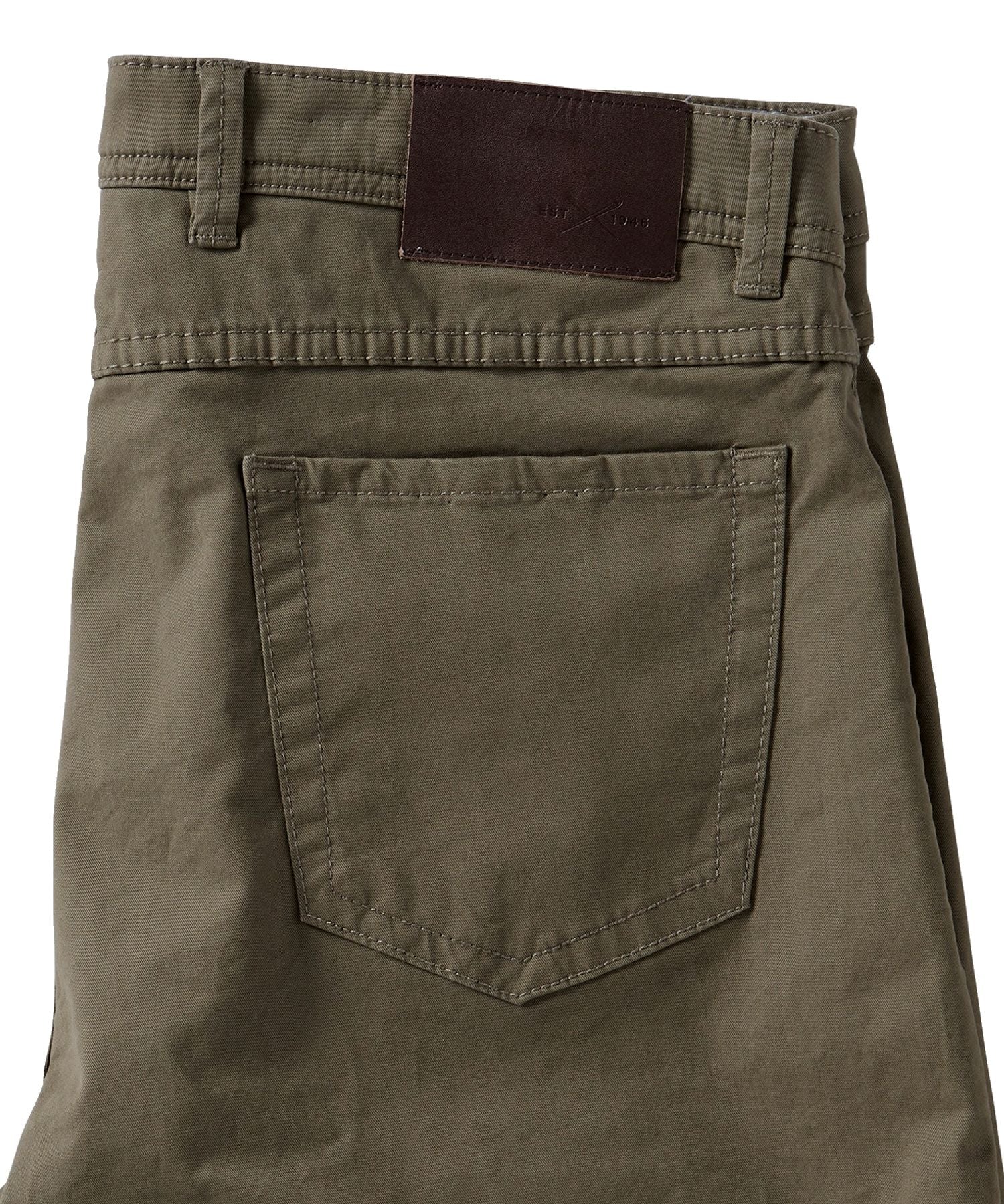 Perma Color Pima Twill 5-Pocket Pants in Fatigue (Crescent Modern Fit) by Ballin