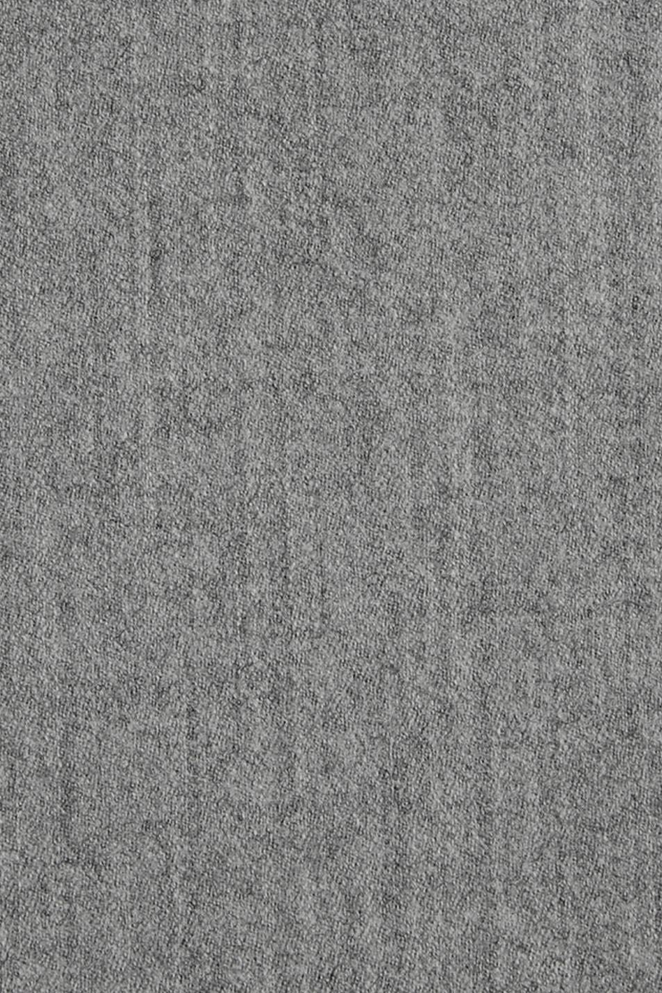 Cashmere and Wool Italian Flannel Comfort-EZE Trouser in Pearl Grey (Flat Front Models) by Ballin