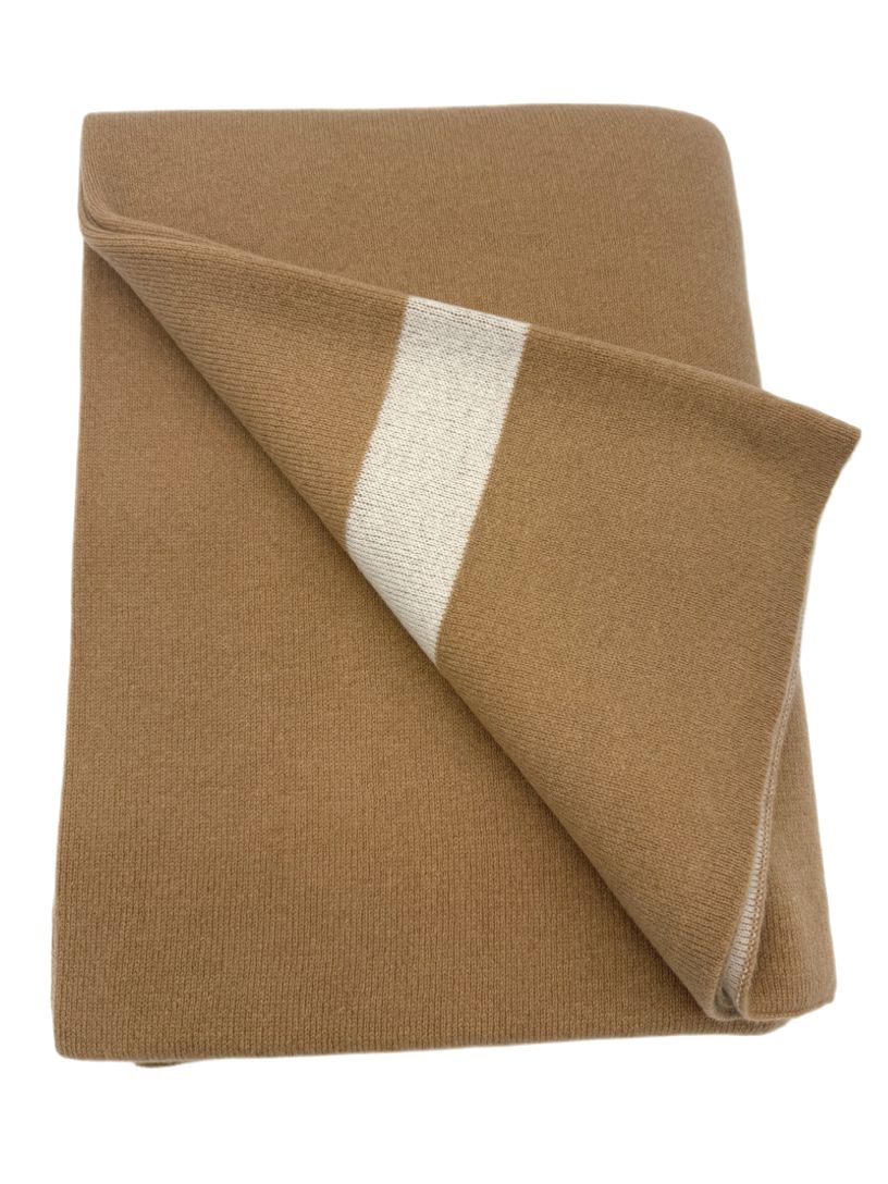 100% Cashmere Homestead Knit Throw (Choice of Colors) by Alashan Cashmere