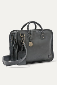 Hank Leather Satchel in Black by Will Leather Goods