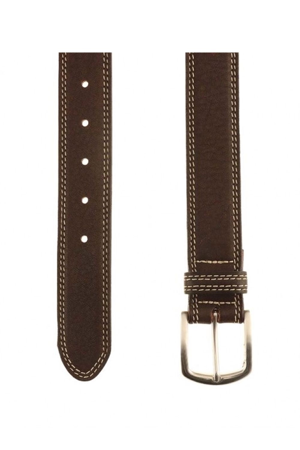 Raleigh Elk Leather Belt in Mahogany by T.B. Phelps