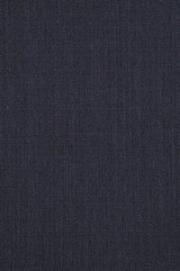 Super 110s Prunelle Wool Flat Front Trouser in Navy Mix (Choice of Fits) by 6 East by Ballin