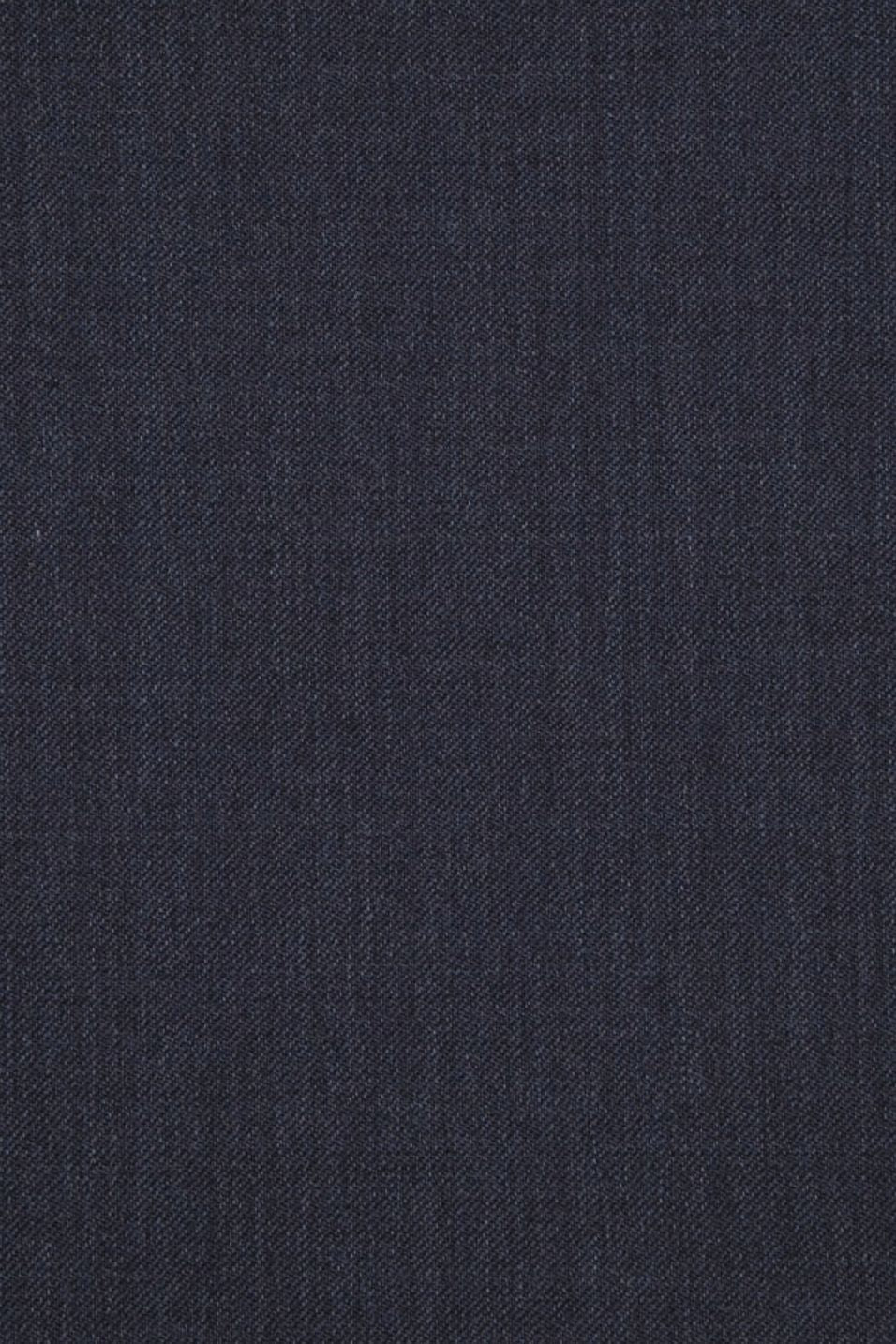 Super 110s Prunelle Wool Flat Front Trouser in Navy Mix (Choice of Fits) by 6 East by Ballin