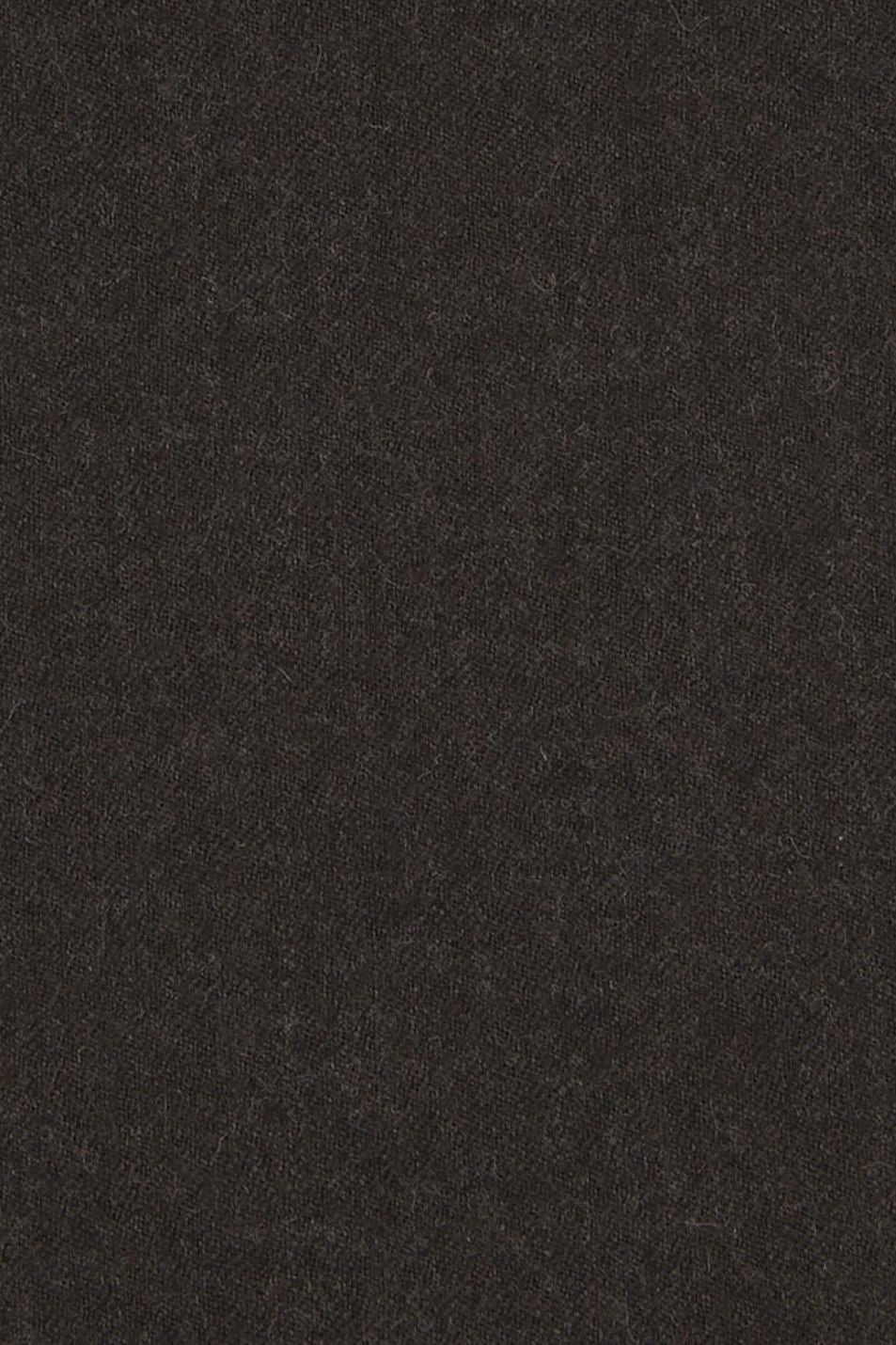 Cashmere and Wool Italian Flannel Comfort-EZE Trouser in Dark Chocolate, Size 36 (Dunhill Traditional Fit) by Ballin