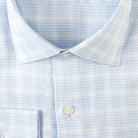 Fine Organic Cotton Italian Twill Sport Shirt in Sky by Scott Barber