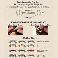 Interchangeable 'Bridge Bits' Shoe Accessories by T.B. Phelps