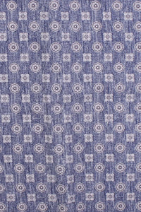 Ivy Classic Cap in Linen and Cotton Neat Medallion Print (Choice of Colors) by Wigens