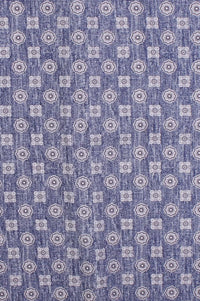 Ivy Classic Cap in Linen and Cotton Neat Medallion Print (Choice of Colors) by Wigens