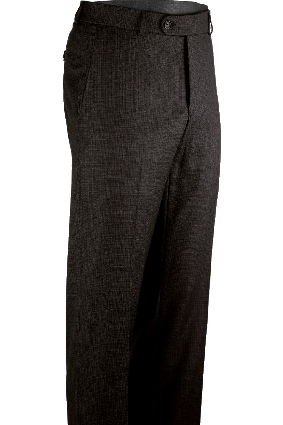 Super 110s 'Thick & Thin' Tonal Neat Wool Trouser in Choice of Colors (Soho Modern Fit) by Ballin