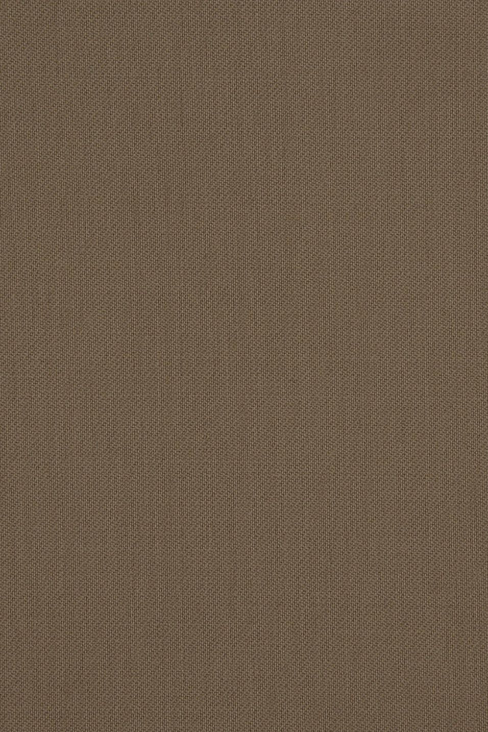 Super 110s Prunelle Wool Flat Front Trouser in Khaki (Choice of Fits) by 6 East by Ballin