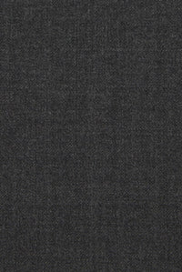 Super 110s Vitale Barberis Canonico Italian Luxury 4 Harness Wool Serge Flat Front Trouser in Charcoal (Choice of Fits) by 6 East by Ballin