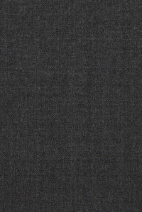 Super 110s Vitale Barberis Canonico Italian Luxury 4 Harness Wool Serge Flat Front Trouser in Charcoal (Choice of Fits) by 6 East by Ballin
