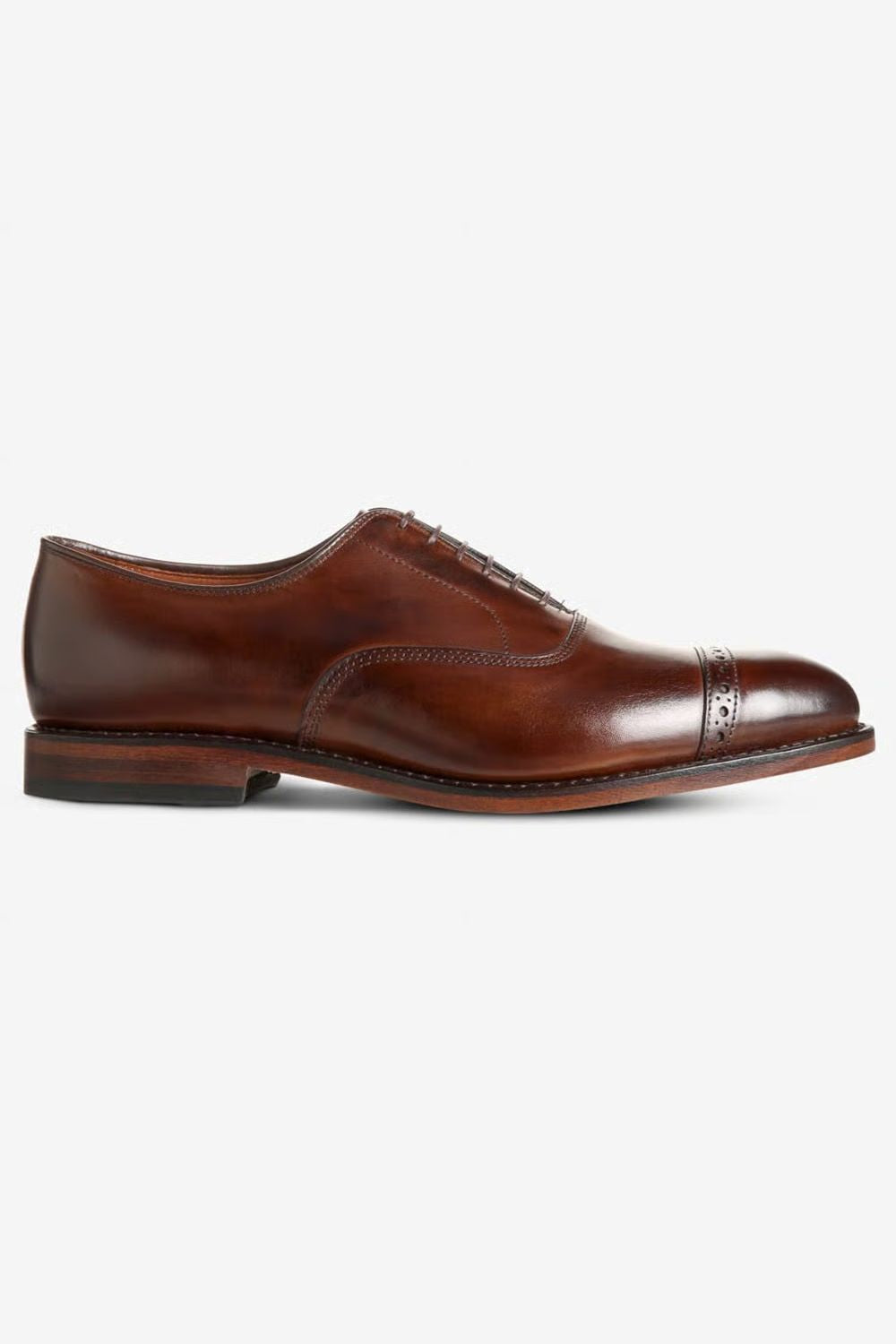 Fifth Avenue Cap-Toe Oxford Dress Shoe in Mahogany Leather by Allen Edmonds