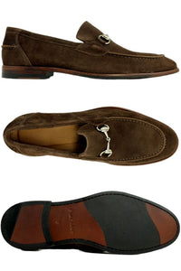 Miami Suede Bit Loafer in Brown by Alan Payne Footwear