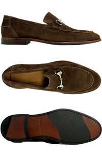 Miami Suede Bit Loafer in Brown by Alan Payne Footwear