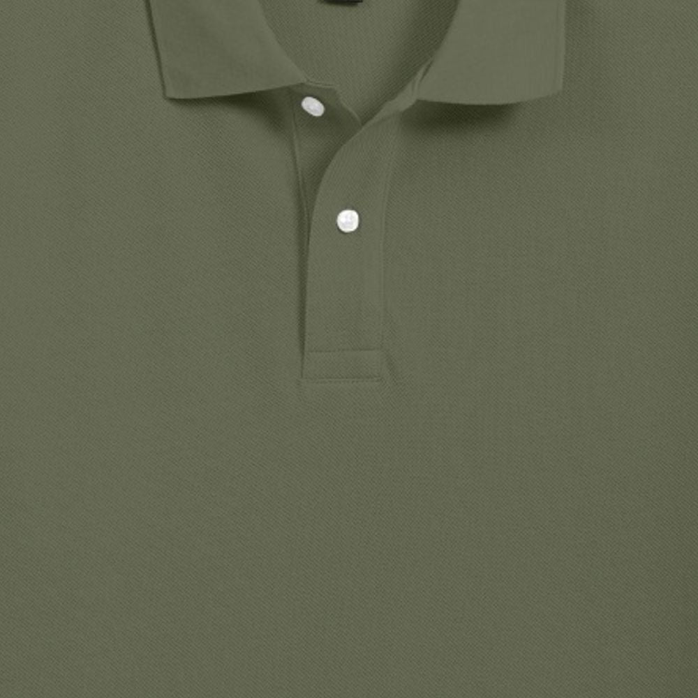 Pima Pique Short Sleeve Two-Button Polo in Sage by Scott Barber