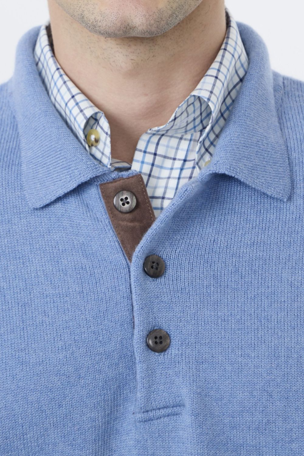 Extra Fine 'Zegna Baruffa' Merino Wool Polo Neck Sweater in Choice of Colors by Viyella