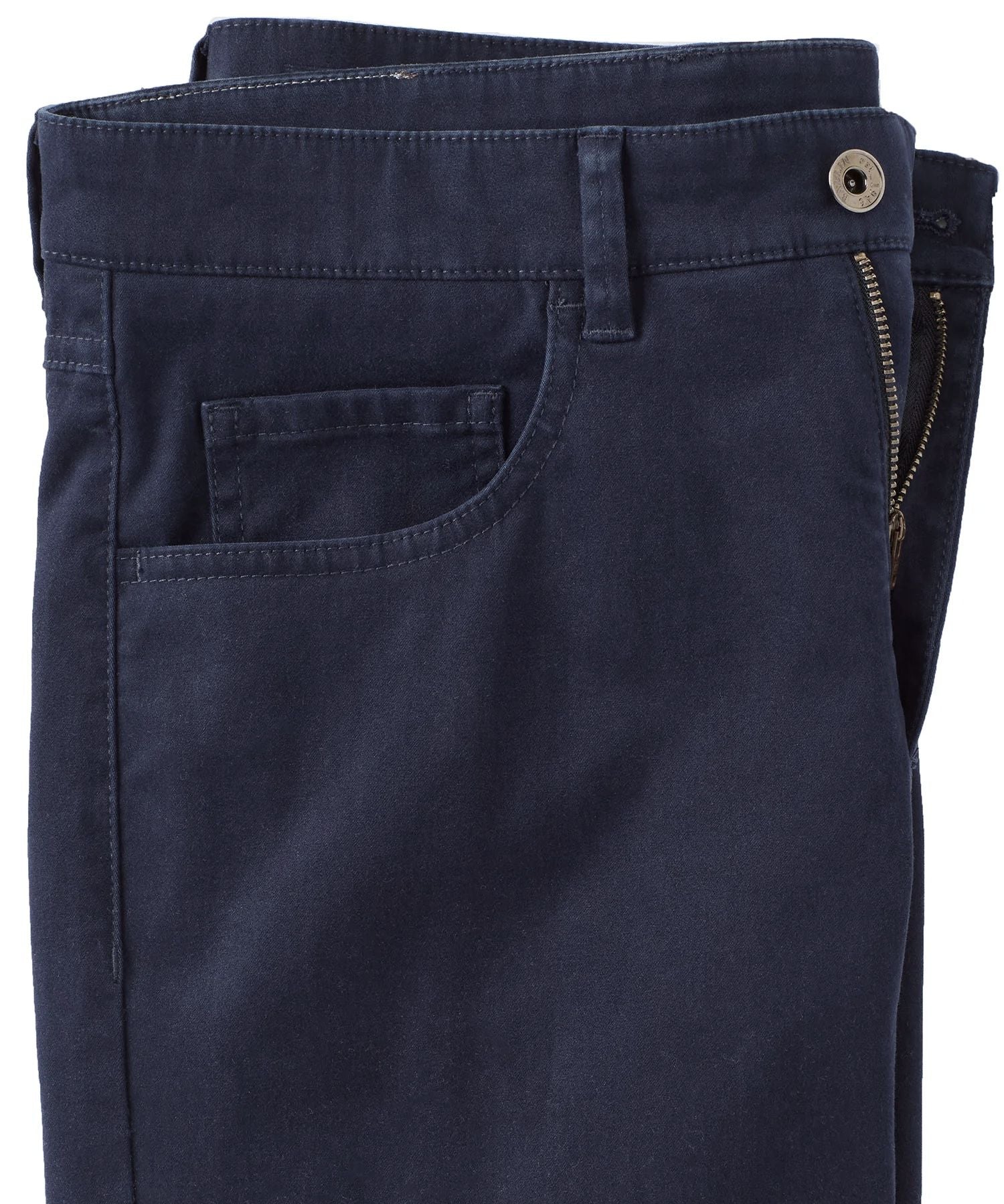 Cashmere Touch Pima Cotton Sateen Stretch 5-Pocket Pants in Choice of Colors (Crescent Modern Fit) by Ballin