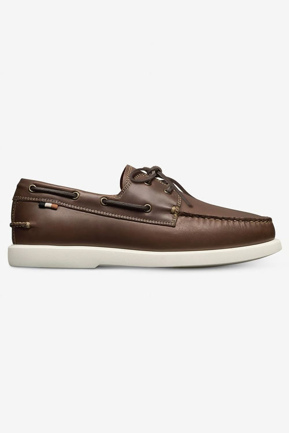 Panama Boat Shoe in Natural Brown Weatherproof Horween Chromexcel Leather by Allen Edmonds