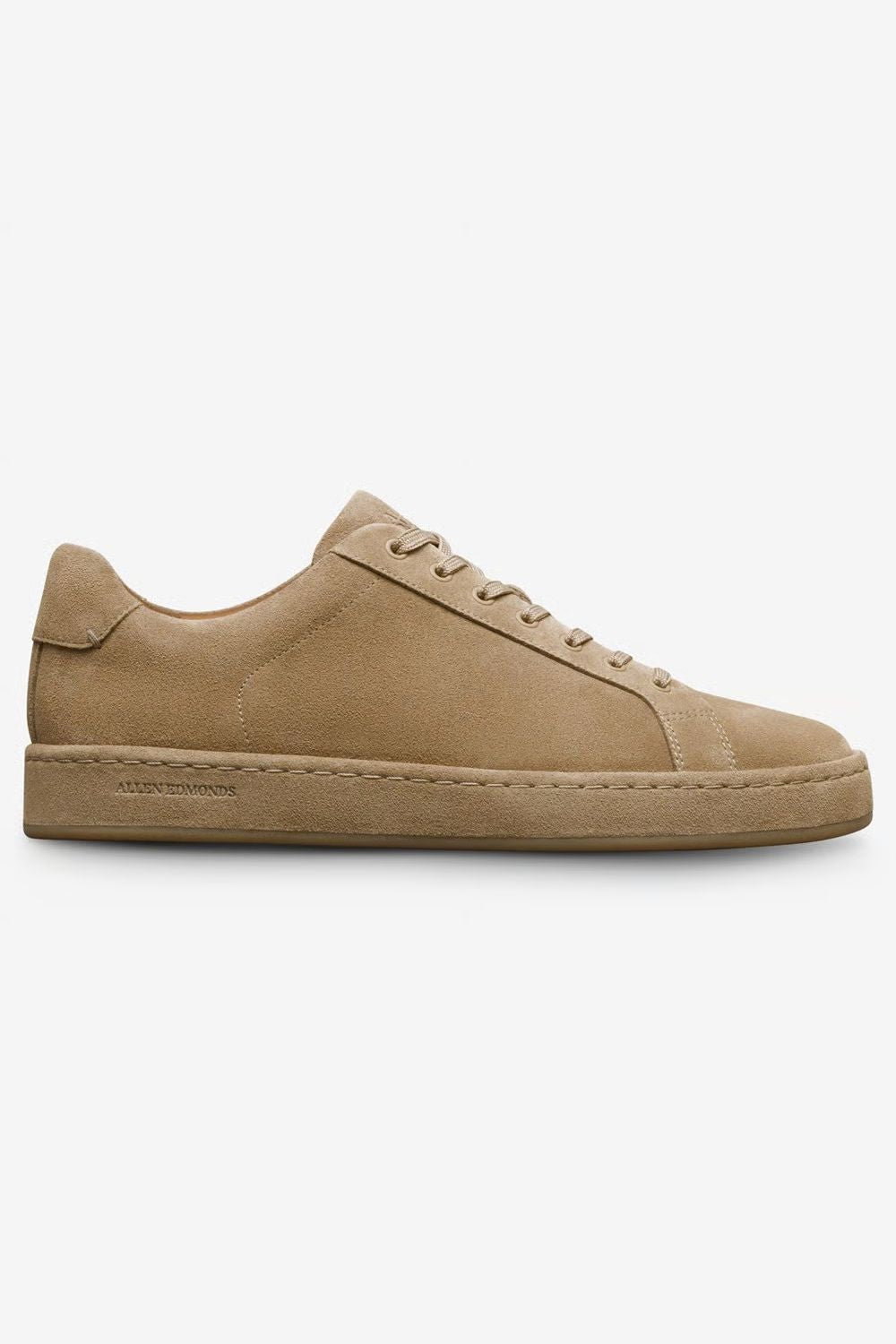 Barnes Lace-Up Sneaker in Bone Suede by Allen Edmonds