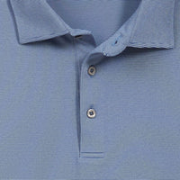 End on End Stripe Tech Polo in Regal by Scott Barber